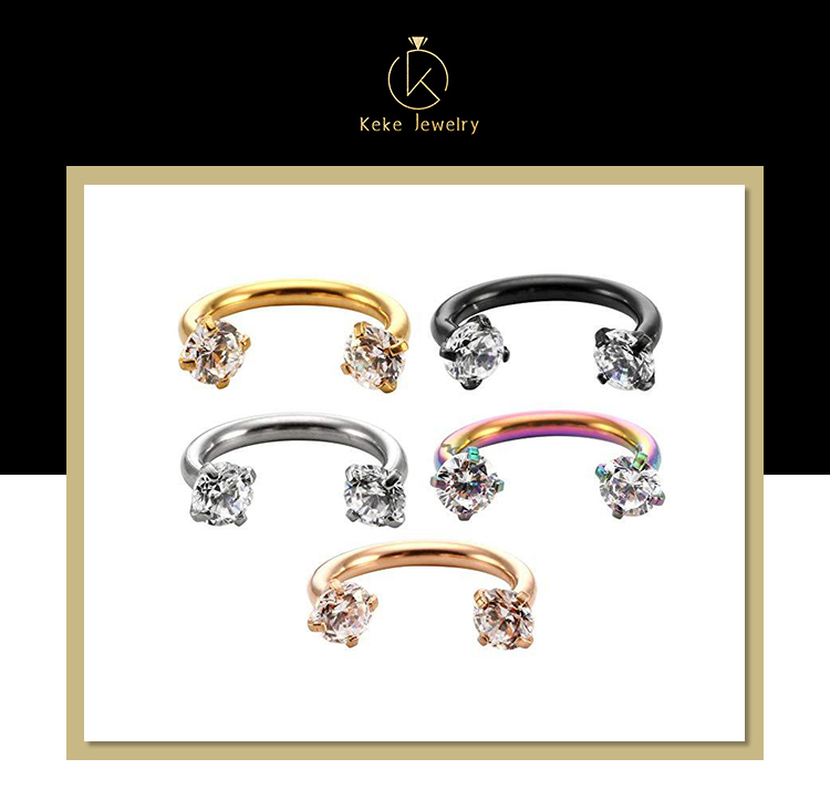 Keke Jewelry stainless steel piercing jewelry supply for women-1