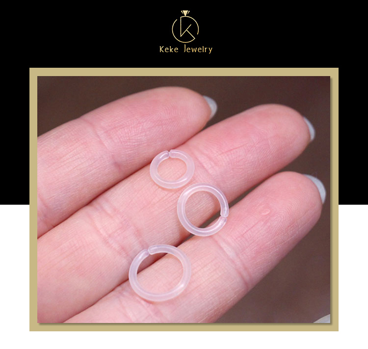 product-Anti-blocking Transparent Invisible Ring Acrylic Piercing Jewelry Couples Yin ring-KeKe-img