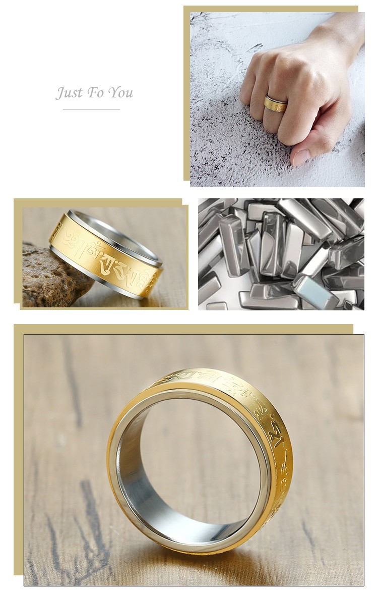 product-KeKe-Wholesale Religious Totem Stainless Steel Rotatable Ring Suppliers-img