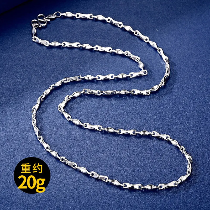 Wholesale S999 Silver Engraved Necklace 520 Boyfriend’s Gift