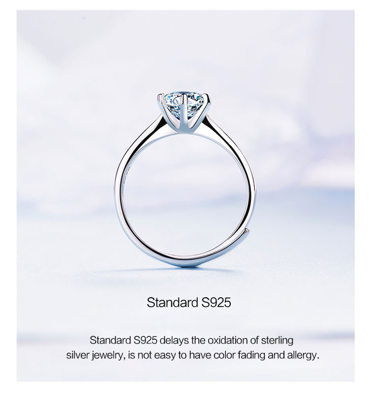 product-Synthetic diamond sterling silver S925 engagement ring wedding ring-KeKe-img