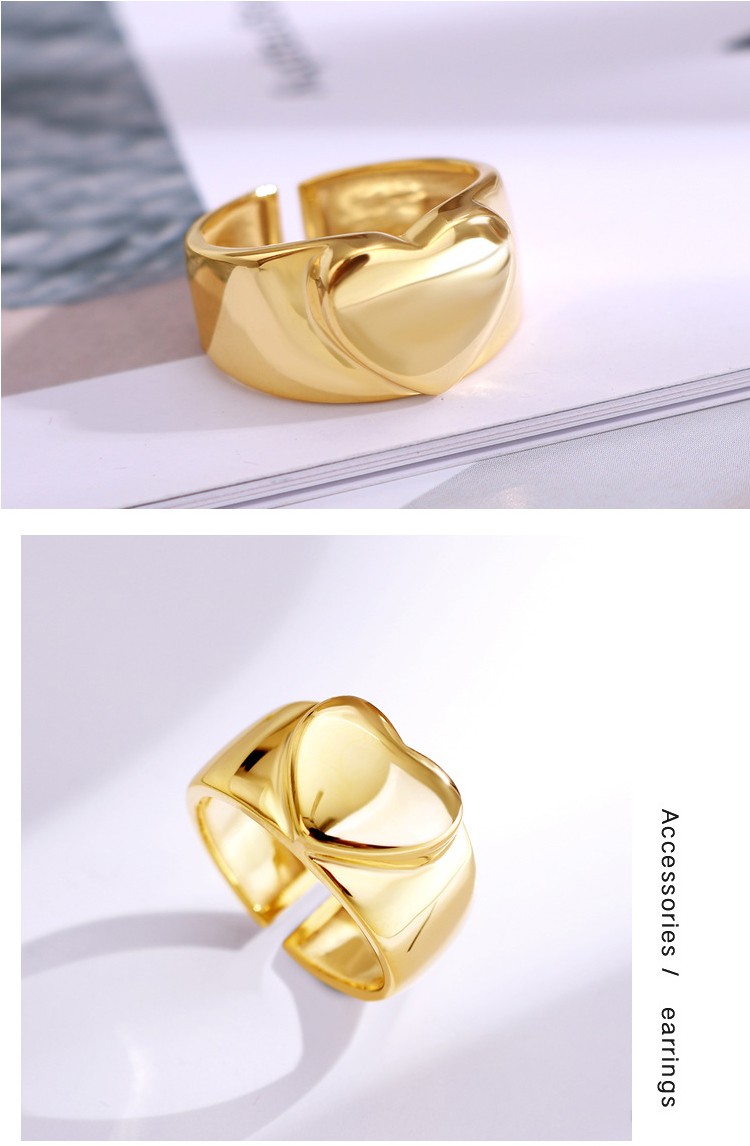 product-KeKe-KR300 Korean style personality heart shape adjustable sterling silver S925 women ring-i