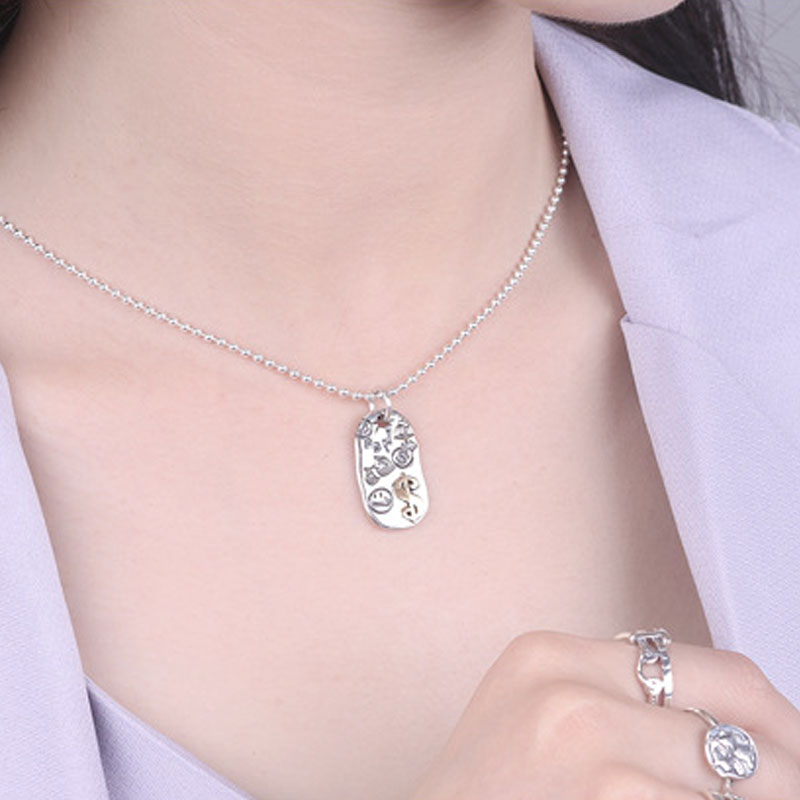 TN014 Personality sterling silver S925 women necklace