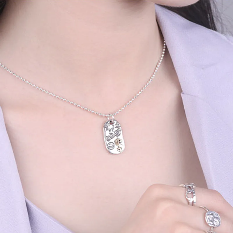 TN014 Personality sterling silver S925 women necklace