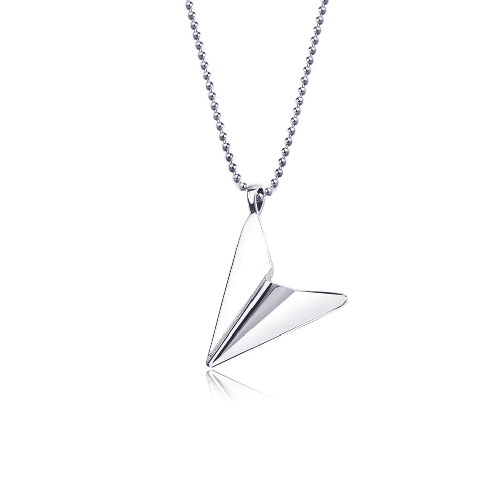 Lovely plane sterling silver S925 necklace TN097
