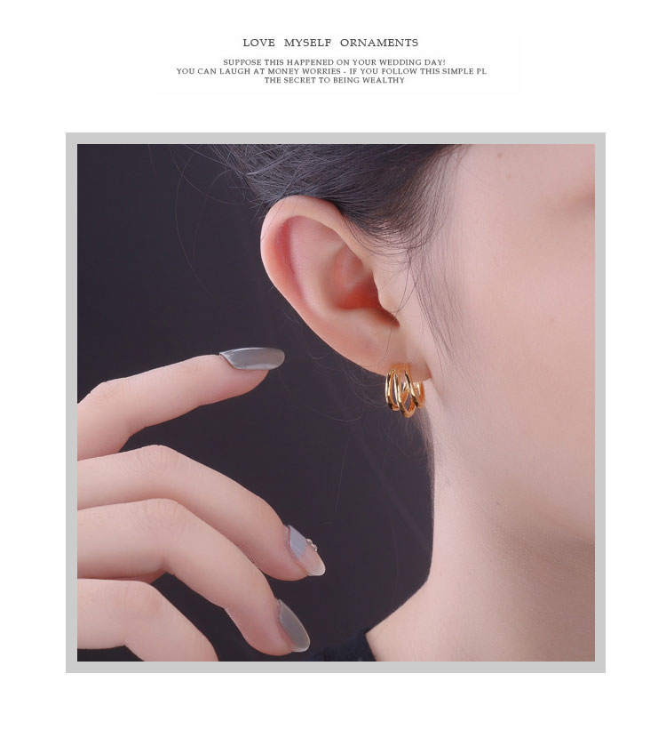 product-Korean style fashion sterling silver S925 polished claw earrings KE005-KeKe-img