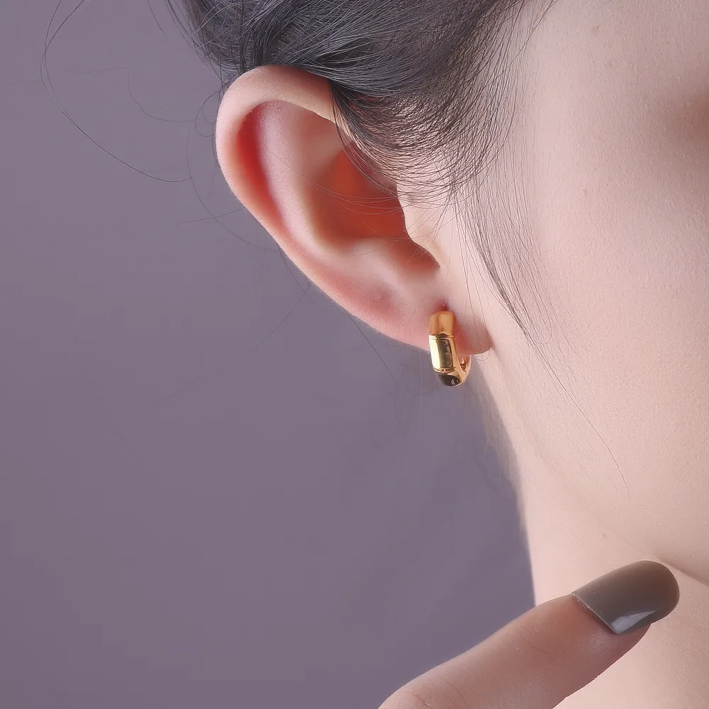 Korean style fashion sterling silver S925 bamboo earrings KE011