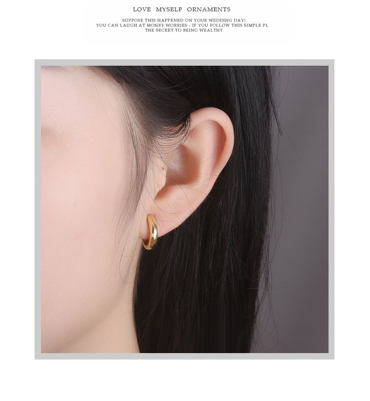 product-KeKe-KE018 Korean style high polished irregular simple sterling silver S925 earrings-img