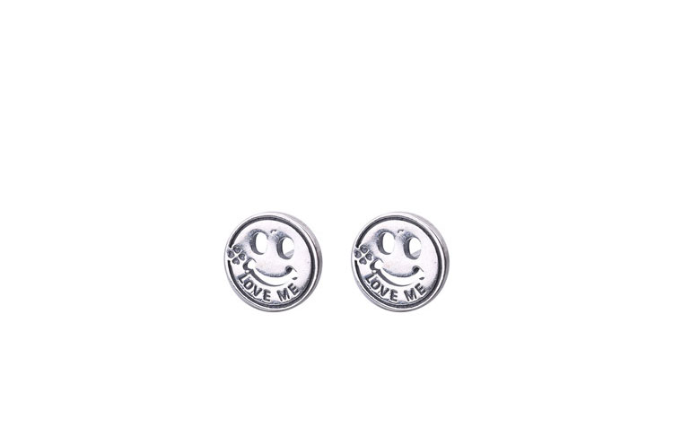 product-Korean style simple sterling silver S925 smile stud earrings TE005-KeKe-img-1